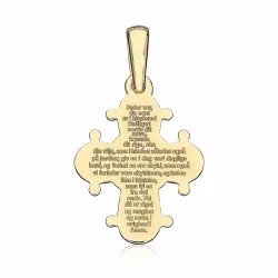 13 x 15 mm dagmarkors med fadervår i 8 karat guld - Amoré