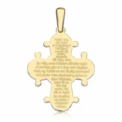 21 x 25 mm dagmarkors med fadervår i 8 karat guld - Amoré