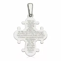 17 x 20 mm dagmarkors med fadervår i silver - Amoré