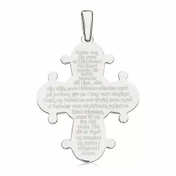 25 x 30 mm dagmarkors med fadervår i silver - Amoré