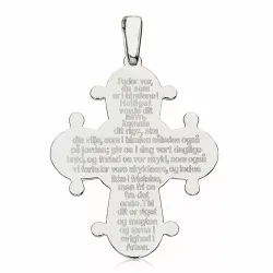 29 x 35 mm dagmarkors med fadervår i silver - Amoré