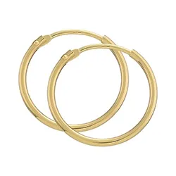 17,5 mm BNH creol i 8 karat guld