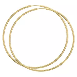 57 mm BNH creoler örhängen i 8 karat guld