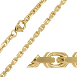 BNH anker facet halskedja i 8 karat guld 50 cm x 2,8 mm
