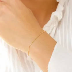 BNH Anker facet armband i 8 karat guld 17 cm x 1,3 mm