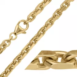 BNH Anker facet armband i 8 karat guld 18,5 cm x 4,5 mm