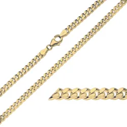 BNH panzerarmband i 14 karat guld 17 cm x 2,7 mm