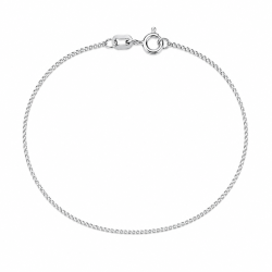 BNH panzerarmband i silver 21 cm x 1,3 mm