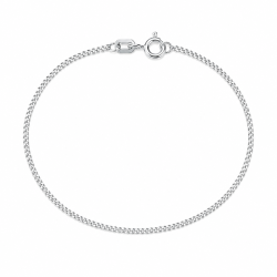 BNH panzerarmband i silver 21 cm x 1,8 mm