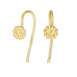 blommor öronkrokar i förgyllt silver - Mix & Match