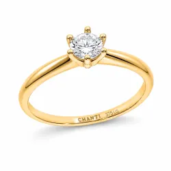 0,30 ct lab grown diamant solitärring i 9 karat guld 0,30 ct