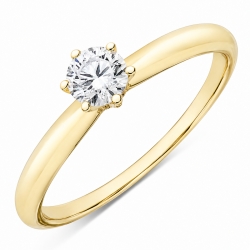 0,30 ct lab grown diamant solitärring i 9 karat guld 0,30 ct