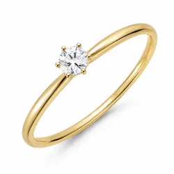 0,30 ct lab grown diamant solitärring i 9 karat guld 0,30 ct