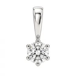 0,10 ct lab grown diamant solitärberlock i silver