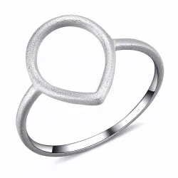 Droppe ring i silver