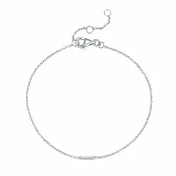 bokstav i zirkon armband i silver - My Letter