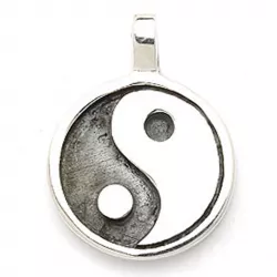 Yin och yang hängen i silver
