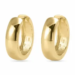 18 mm creol i förgyllt silver