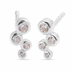 zirkon örhängen i silver - Bubbly Sparkle