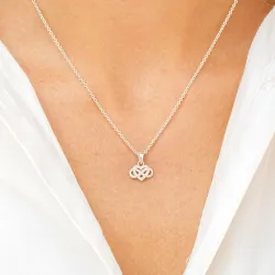 infinity zirkon hängen i silver