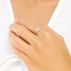 infinity zirkon ring i silver