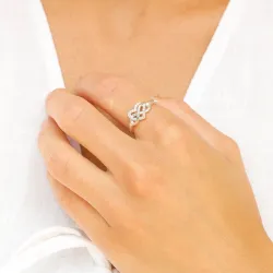 infinity zirkon ring i silver