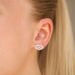 infinity zirkon örhängestift i silver