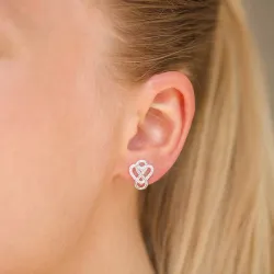 infinity zirkon örhängen i silver