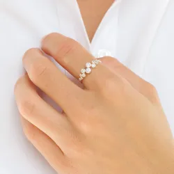 zirkon ring i silver - Bubbly Sparkle