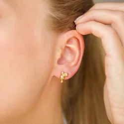 kula örhängen i förgyllt silver - Bubbly Pure