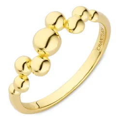 kula ring i förgyllt silver - Bubbly Pure