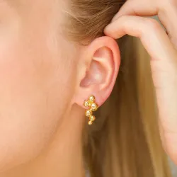 kula örhängen i förgyllt silver - Bubbly Pure