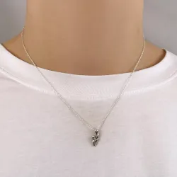 mor och barn hängen i oxiderat sterlingsilver