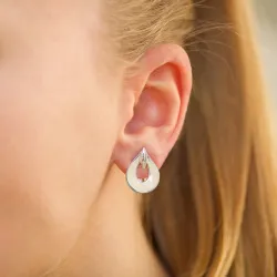 droppe öronclips i silver
