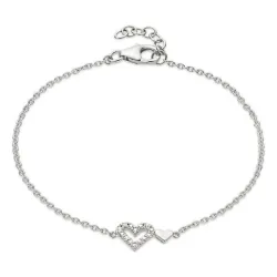 hjärta armband i silver