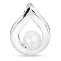 droppe pärla hängen i silver