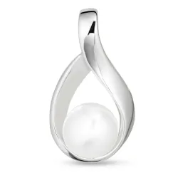 pärla hängen i silver