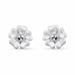 blommor örhängestift i silver