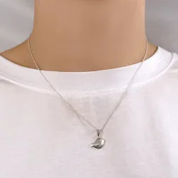 fågel hängen i silver