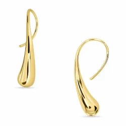 öronkrokar i förgyllt silver