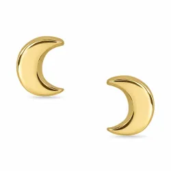 måne örhängen i förgyllt silver