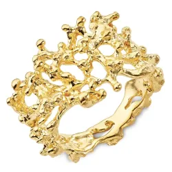 ring i förgyllt silver