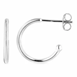 12 mm halvcreol i silver