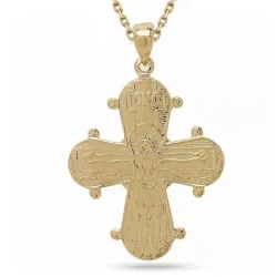 dagmarkors med fadervår halsband i förgyllt silver med hängen i förgyllt silver