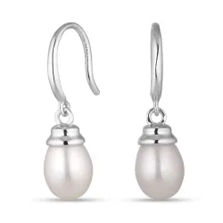 7,5-8 mm pärla örhängen i silver