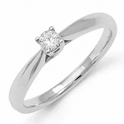 kampajn -  diamant ring i 14  karat vitguld 0,10 ct