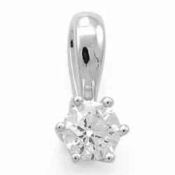 diamant solitärberlock i 14  carat vitguld 0,30 ct