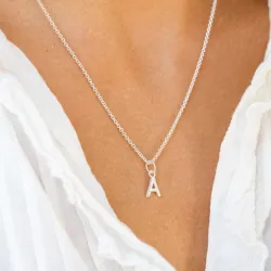 bokstav a hängen i silver - My Letter