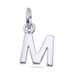 bokstav m hängen i silver - My Letter