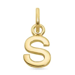 bokstav s hängen i förgyllt silver - My Letter